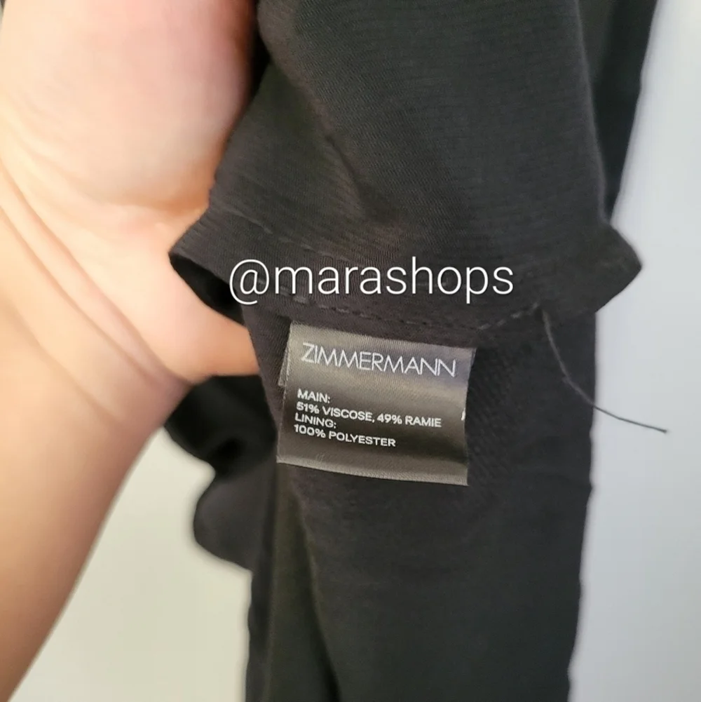 Zimmermann Ruched twill midi dress